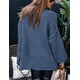 thumbnail image 2 of Suéter PRETTYGARDEN Otoño 2025 Cuello Alto Tejido Grueso Azul Talla M, 2 of 8