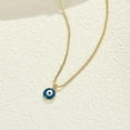 thumbnail image 4 of Turandoss 14K Gold Plated Charm Evil Eye Blue Eyes Amulet Pendant Necklace for Women Boho Turkish Blue Jewelry Teacher Appreciation Mothers Day Graduation Gifts for Her Mom Kids Teen Girls Wife Ideas, 4 of 7