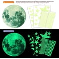 thumbnail image 5 of Pegatinas luminosas (verdes), 435 piezas de pegatinas luminosas de estrellas, pegatinas luminosas de luna fluorescente, para dormitorio infantil y guardería, 5 of 5