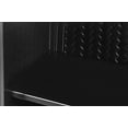 thumbnail image 6 of Wall Cabinet with Featuring Three-tier Storage, Wall Cabinet with Characteristic Woven Pattern,Black, 6 of 7