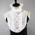 thumbnail image 3 of Vintage Ruffles Falso Collar Desmontable Medias Camisas Faux Falso Collar para Mujeres y Niñas Favores Yinane Cuello falso de encaje de algodón para mujer, 3 of 8