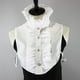 thumbnail image 3 of de cuello alto desmontable con cuello falso, media , cuello falso ajustable para mujer, ropa de mujer, accesorios decorativos Hugo Collar falso de encaje de algodón para mujer, 3 of 9
