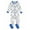 Police Dog, variant on Leveret Kids Footed Cotton Pajama Rainbow Blue 18-24 Month
