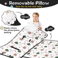 thumbnail image 3 of White Christmas Gingerbread Man Pattern Toddler Nap Mats for Kids Preschool,50"x20" Sleeping Mat Bag or Kids,Toddler Sleeping Bag,Toddler Nap Mat or Daycare, 3 of 6