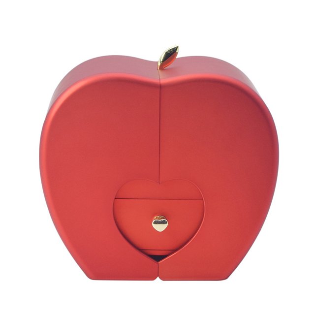 Minnieouse Joyero de flores eternas Cajas de anillos de Navidad Organizador Pareja de moda Favores románticos Accesorio de regalo para novia Disfraces de disfraces Rojo caja navideña Minnieouse AP018750-01
