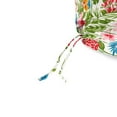 thumbnail image 6 of Jordan Manufacturing 74" x 22" Carena Multi White Floral Rectangular Outdoor Chaise Lounge Cushion with Ties and Hanger Loop, 6 of 10