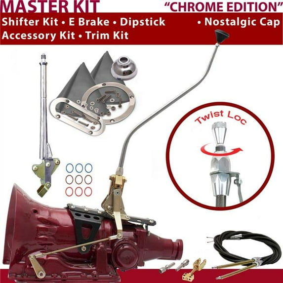 American Shifter 518 Shifter Kit 23 in. Swan E Brake Cable Trim Kit Dipstick for D1D54