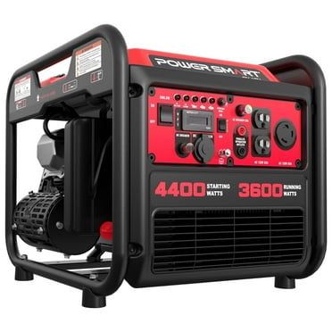 PowerSmart 4400W Inverter Generator Gas Fuel Powered , CO Detect, Home Backup/Outdoor Use 62lbs EPA