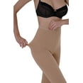 thumbnail image 4 of AMZAM Compression Pantyhose for Unisex, Open Toe, Opaque, 15-20 mmHg, Beige XL, 4 of 7