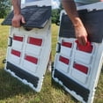 thumbnail image 4 of Chicago Textured Flag Portable 2x3 Bean Bag Toss Cornhole Style Game by BAGGO, 4 of 5