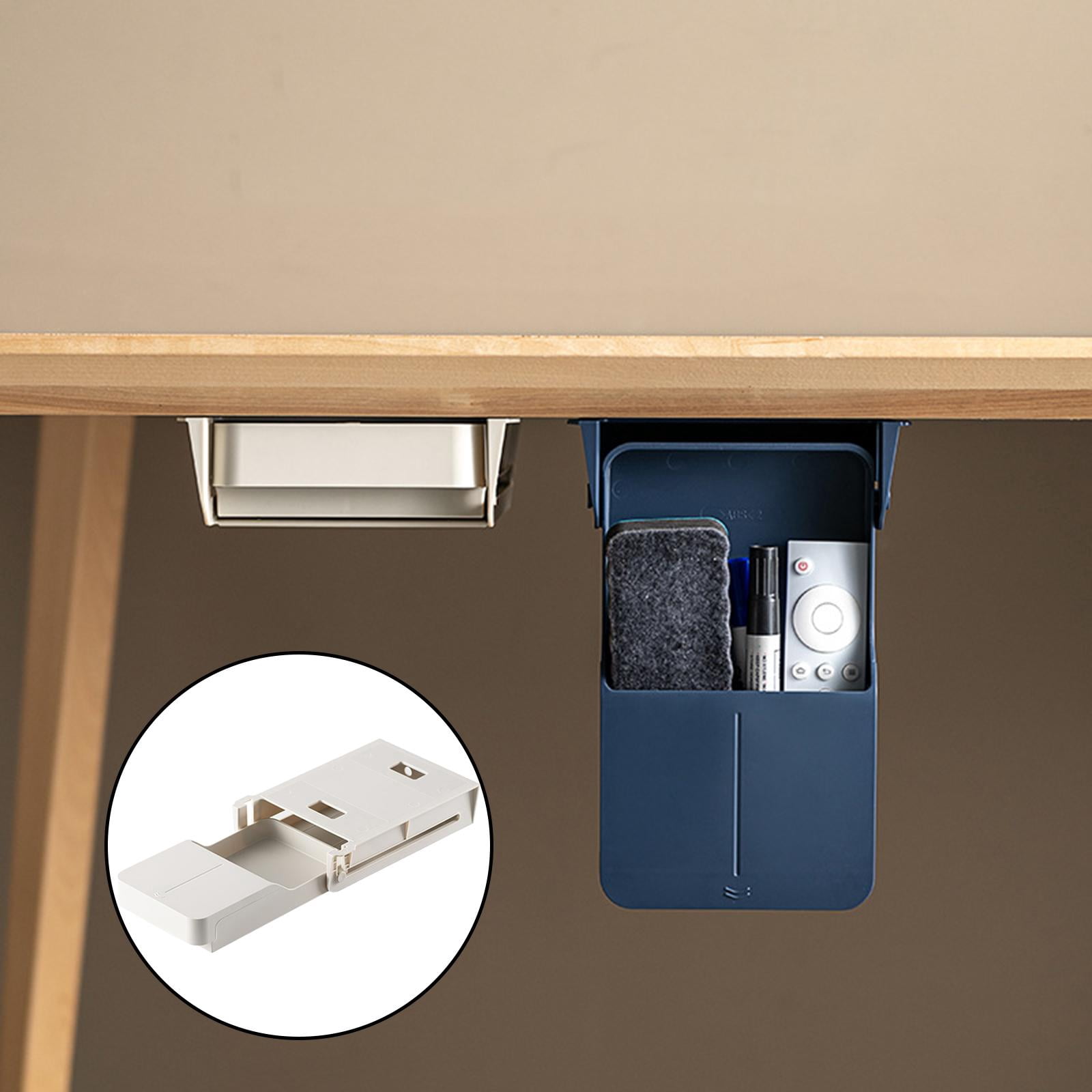 Axioma Hidden Under Desk Drawer Storage for Office Pen Gray S