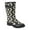 Black/White, variant on Womens Orla Kiely Rain Cloud Mid Calf Galoshes