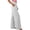 White, variant on Levmjia Women Wide Leg Pants High Waisted Solid Color Casual Trousers with Pockets Elastic Waistband Flowy Straight Lounge Pants