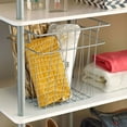 thumbnail image 2 of ClosetMaid Cubeicals 10.7"W x 10.2"H Wire Storage Bin w/Handles, Nickel, 2 of 2
