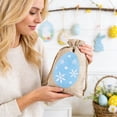thumbnail image 6 of JeashCHAT Easter Drawstring Gift Bags, Easter Candy Bag, Easter Egg/Carrot Patterned Treat Bags, Small Gift Pouch for Easter Party Favors, 3.94" x 5.91", 6 of 6