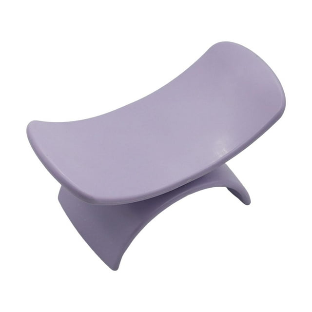 keepw Nail Arm Rest Pillow U Shape Portable for Slip Non for Acrylic Nails Manicure Purple 5.24 Inchx2.56 Inch 1Set