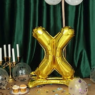 Efavormart 16" Shiny Metallic Gold Mylar Foil Alphabet Letter & Number ...