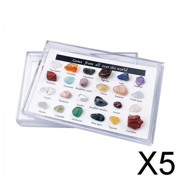 Calendario de Adviento de Navidad 5x 24 Piezas Baoblaze Colección de Rocas 9,5 cm x 6 cm