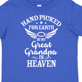 thumbnail image 4 of Inktastic Handpicked for Earth by My Great Grandpa in Heaven Boys or Girls Toddler T-Shirt, 4 of 5