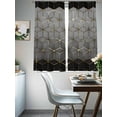 thumbnail image 4 of Ombre Gray Geometric Sheer Curtains 63 Inch Length 2 Panels Set, Modern Abstract Art Voile Window Treatment Rod Pocket Curtains Sheers Drapes for Bedroom/Living Room/Kitchen 52x"63"x2, 4 of 7