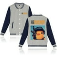 thumbnail image 4 of 2025 Hot Game Escape From Duckov Game Graphic Baseball Jacket – Unisex  Long Sleeve Game Graphic Coat for Survival RPG Game Fans, 4 of 5