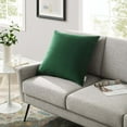 thumbnail image 2 of Modway Enhance 24" Square Performance Velvet Throw Pillow in Green, 2 of 5