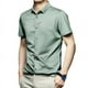thumbnail image 4 of Camisa blanca de manga corta para hombre, de verano, de seda helada, con sensación de frío, sin planchado, de alta calidad, para negocios, antiarrugas, 4 of 5