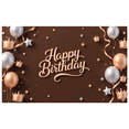 thumbnail image 2 of Decorative Design Happy Birthday Banner Balloon Decoration Glitter Crown Elegant Backdrop for Birthday Celebration Indoor Party Event Background, 2 of 7