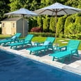 thumbnail image 6 of Nalone 2 Sets Chaise Lounge Outdoor 5-Position Adjustable, Pool HDPE Lounge Chair for Outside 400 LBS for Patio Poolside Deck Beach Backyard Aruba, 6 of 8