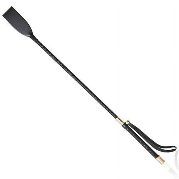 pitrice Horse Whip Leather Whips Wear-resistant Party Costume with Wrist Strap Handle Training Riding Crop Stage Performance