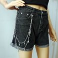 thumbnail image 1 of Punk Steet Keychains Chain Women Men Moon Star Rivets Skull Accessories Choice Rock Goth Pants Waist Belt Chain On Jeans Jewerly, 1 of 7