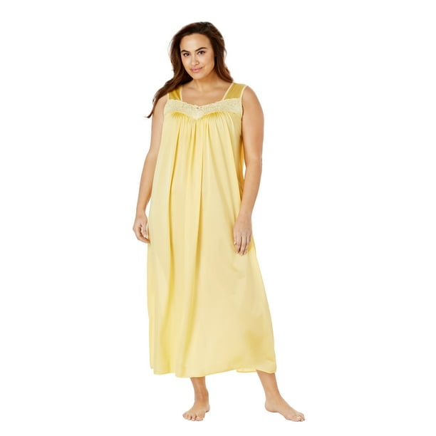Only Women's Plus Size Long Knit Nightgown - Walmart.com