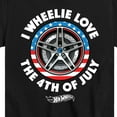 thumbnail image 3 of Hot Wheels - I Wheelie Love 4th of July - Toddler And Youth Short Sleeve Graphic T-Shirt, 3 of 5