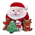 thumbnail image 1 of Figuras de peluche de Papá Noel de Navidad, almohada de Papá Noel, decoración de Navidad para fiesta temática, restaurante, Hotel, 1 of 9