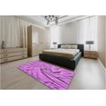 thumbnail image 5 of Ahgly Company Machine Washable Indoor Rectangle Transitional Violet Purple Area Rugs, 3' x 5', 5 of 7