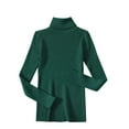 thumbnail image 4 of Byworldtasic Turtleneck Sweaters for Women Fall Fitted Long Sleeve Pullover Sweater Ribbed Knit Basic Tops, 4 of 5