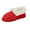 #012 Red, variant on Felirenzacia Women’s Faux Fur Lined Slip On Flat Shoes, Moccasin Indoor Shoes, Cozy Warm House Flats, Comfort Work Shoes for Ladies