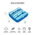 thumbnail image 4 of Big Joe Captain's Caddie No Inflation Needed Pool Float Drink Holder, Blurred Blue Double Sided Mesh, Quick Draining Fabric, 2 feet, 4 of 9