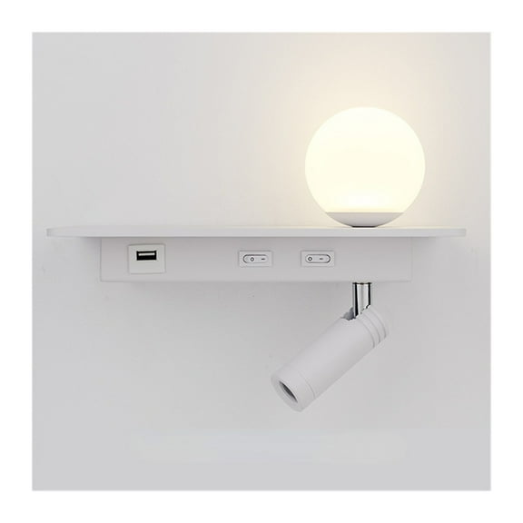 Modern Minimalist Wall Light Fixture Indoor Lighting Led Bedside Lamp Corridor Bedroom Sconce Switch Spotlight Rotate Simple Bar ,Picture Lights for Wall