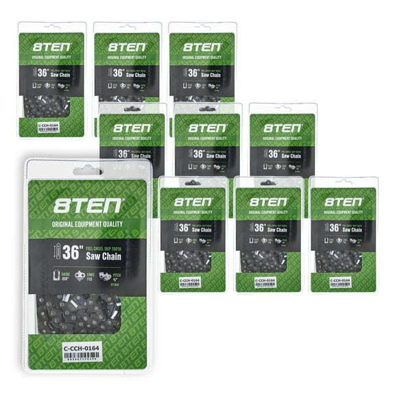 Chisel Skip Tooth Chainsaw Chain 36 inch .058 3/8 115DL for Husqvarna 10 Pack 810-CCC2386H