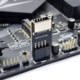 thumbnail image 3 of 3X Placa Base USB2.0 9Pines una TIPO-C A-KEY Convertidor de Conector Frontal USB3.2 TIPO-e Adaptador de Encabezado de Interfaz Tarjeta Extensora, 3 of 5