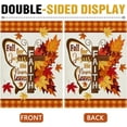 thumbnail image 3 of diyeu Fall for Jesus He Never Leaves Butterfly Christian Decorative Garden Flag, Religious Autumn Faith Cross Yard Outside Home Decoration, Maple Leaves Outdoor Small Decor Double Sided 12 x 18, 3 of 6