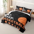 thumbnail image 3 of Erosebridal Basketball Sport Lovers Twin Quilt Set,Ball Print Twin Coverlet Set For Boys,2pcs, 3 of 7