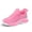 Pink, variant on Kid's Breathable Knit Sneakers Non Slip Lace-Up Comfortable Running Shoes Lightweight Sports Shoes For Toddler/Little Kid/Big Kid