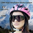 thumbnail image 4 of Kumdkd 4K Video Camera Sunglasses, Smart Glasses with Camera for Baseball Cycling Sports, HD First Person Recording Sunglasses with Polarized Lenses, Long Battery Life, WiFi Smartphone App, 4 of 7
