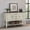 Antique White, variant on HomeStock Art Deco Dreams SIDEBOARDith Large Display Shelf , 3 Drawers 2 Storage Cabinets , Chestnut Brown