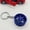 Blue, variant on SUGUANGHUI Hot selling TE37 car wheel hub keychain modification creative keychain fatty intestine keychain wheel hub keychain, wheel hub rotatable, 2-pack