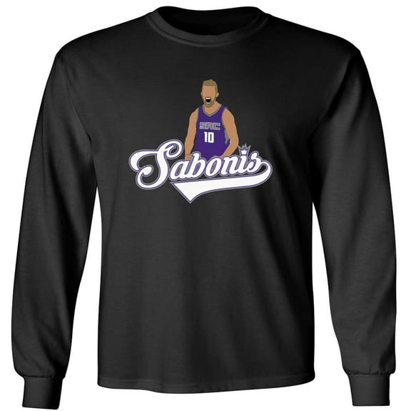 LONG SLEEVE Kings Domantas Sabonis Pic Logo Shirt T-Shirt Black