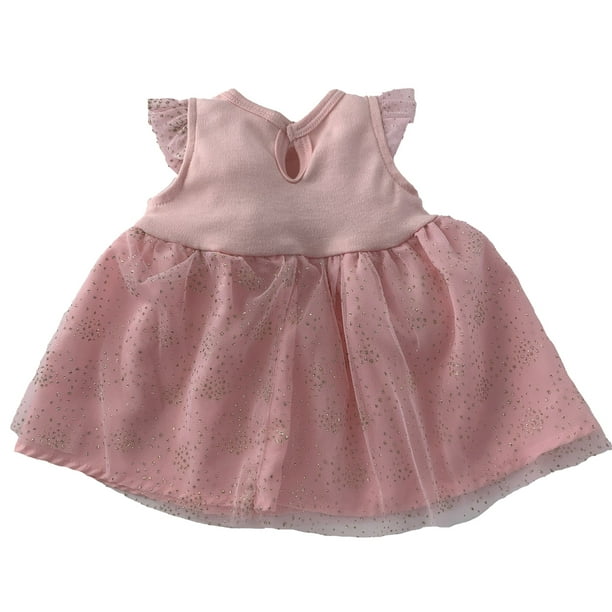 Vestido Pañalero Bordado con Glitter Kiss Conejita Baby Kisses