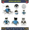 thumbnail image 3 of DolliBu Long Leg Husky Police Officer Plush Toy – Super Soft Husky Cop Stuffed Animal Dress Up Cop Uniform and Cap Outfit, Fluffy Husky Policeman Toy Plush Gift for Kids – 10.5 Inches, 3 of 6